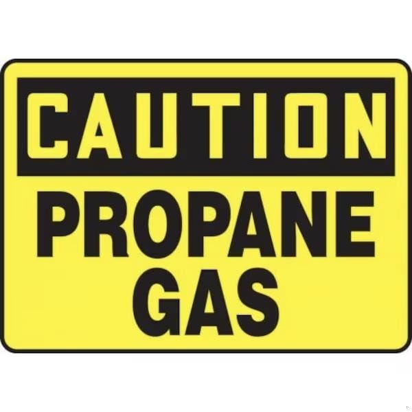Accuform OSHA CAUTION SAFETY SIGN PROPANE GAS MCHL651XT - main